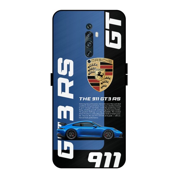 Hyper Car Metal Back Case for Oppo Reno2 F