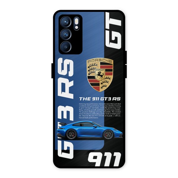 Hyper Car Metal Back Case for Oppo Reno6 5G