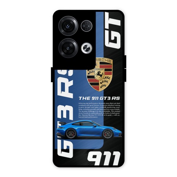 Hyper Car Metal Back Case for Oppo Reno8 Pro 5G