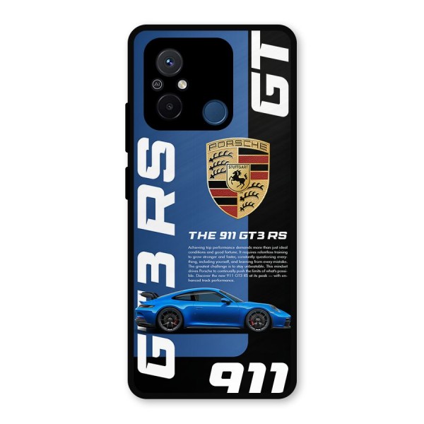 Hyper Car Metal Back Case for Poco C55