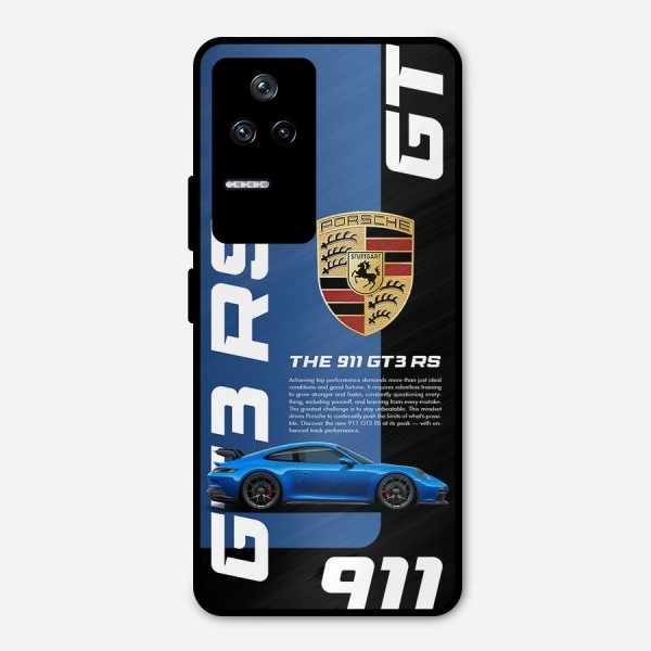 Hyper Car Metal Back Case for Poco F4 5G