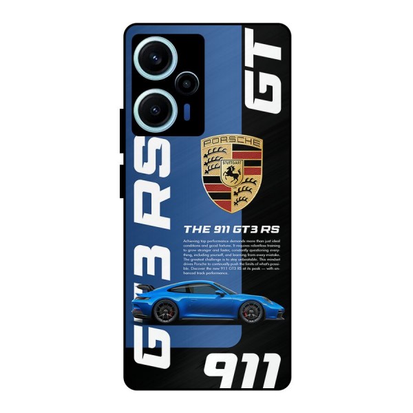 Hyper Car Metal Back Case for Poco F5