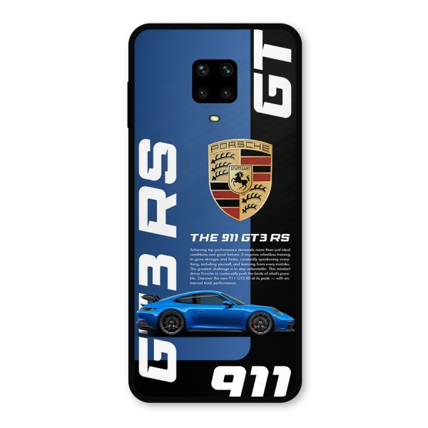 Hyper Car Metal Back Case for Poco M2