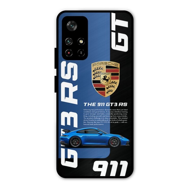 Hyper Car Metal Back Case for Poco M4 Pro 5G