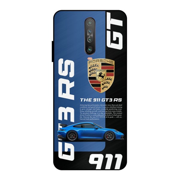 Hyper Car Metal Back Case for Poco X2