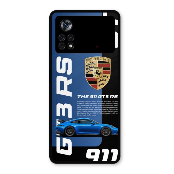 Hyper Car Metal Back Case for Poco X4 Pro 5G