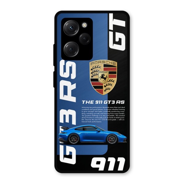 Hyper Car Metal Back Case for Poco X5 Pro