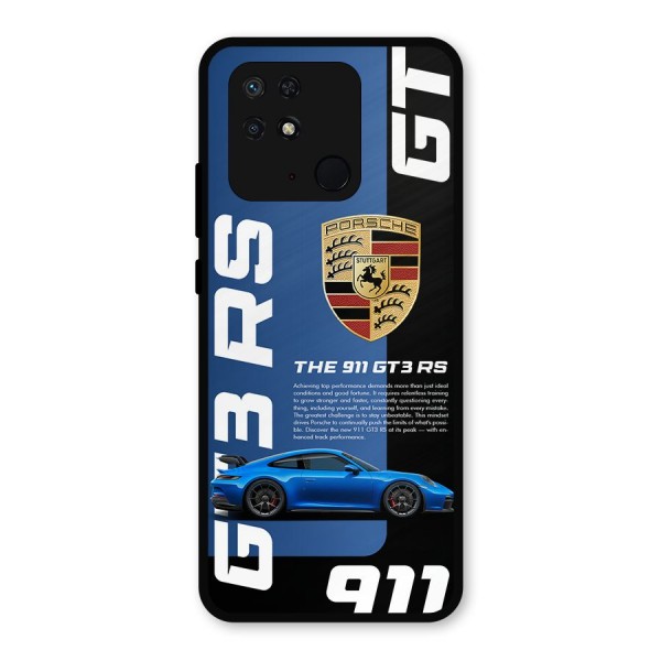 Hyper Car Metal Back Case for Redmi 10