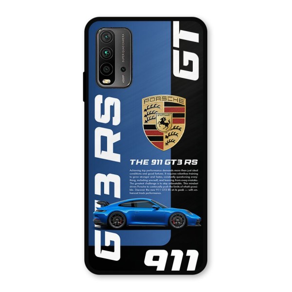 Hyper Car Metal Back Case for Redmi 9 Power