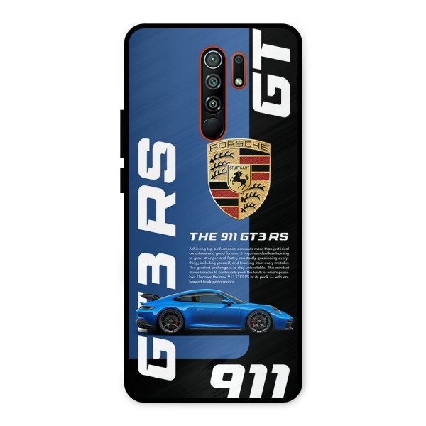 Hyper Car Metal Back Case for Redmi 9 Prime