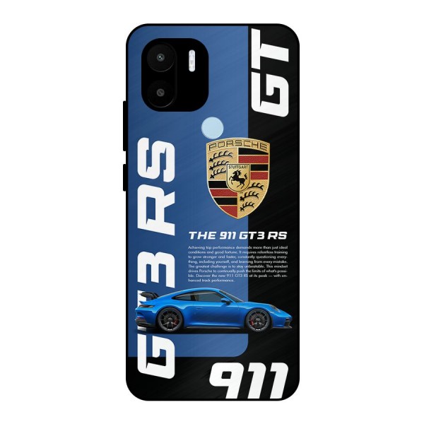 Hyper Car Metal Back Case for Redmi A1 Plus