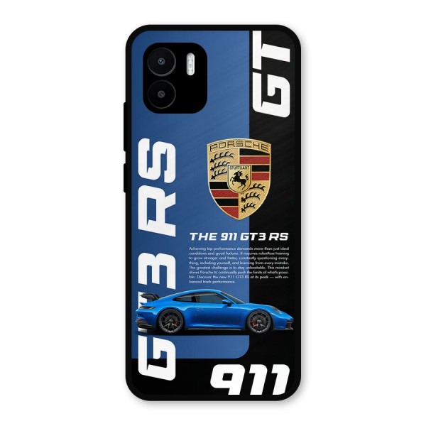 Hyper Car Metal Back Case for Redmi A2