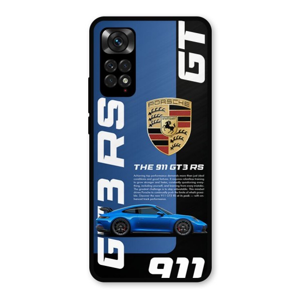 Hyper Car Metal Back Case for Redmi Note 11