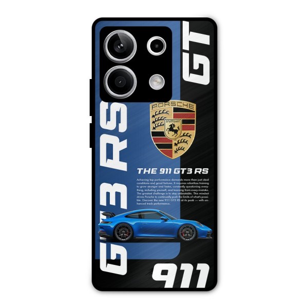 Hyper Car Metal Back Case for Redmi Note 13 5G