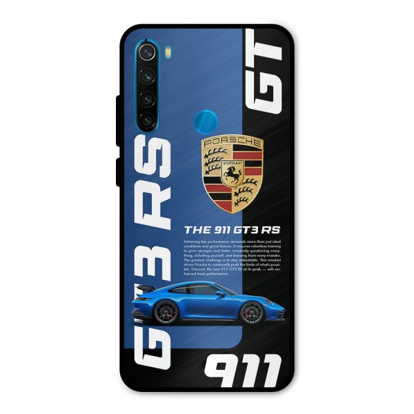 Hyper Car Metal Back Case for Redmi Note 8