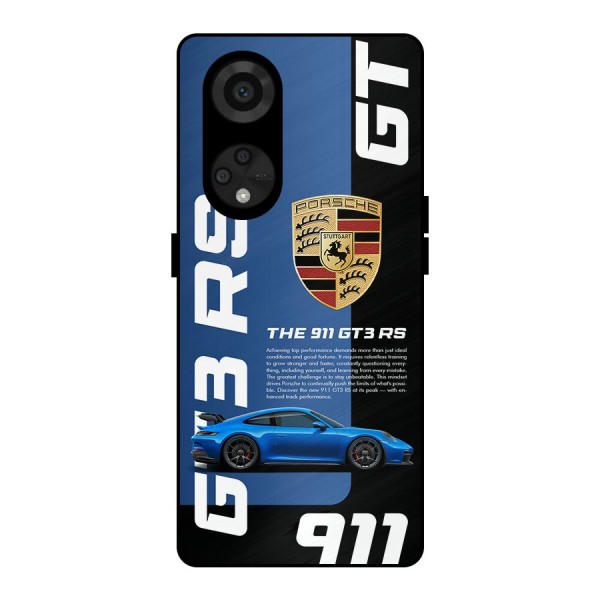 Hyper Car Metal Back Case for Reno8 T 5G