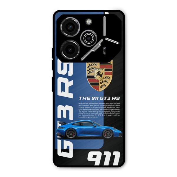 Hyper Car Metal Back Case for Tecno Pova 6 Pro