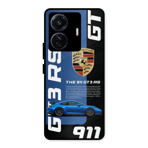 Hyper Car Metal Back Case for Vivo T1 Pro