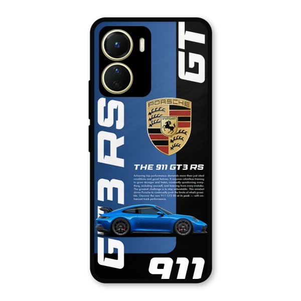 Hyper Car Metal Back Case for Vivo T2x