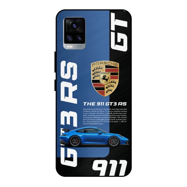 Hyper Car Metal Back Case for Vivo V20 2021