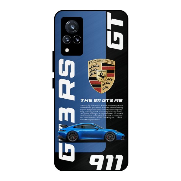 Hyper Car Metal Back Case for Vivo V21 5G