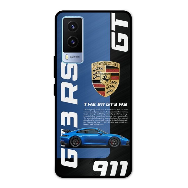 Hyper Car Metal Back Case for Vivo V21e 5G