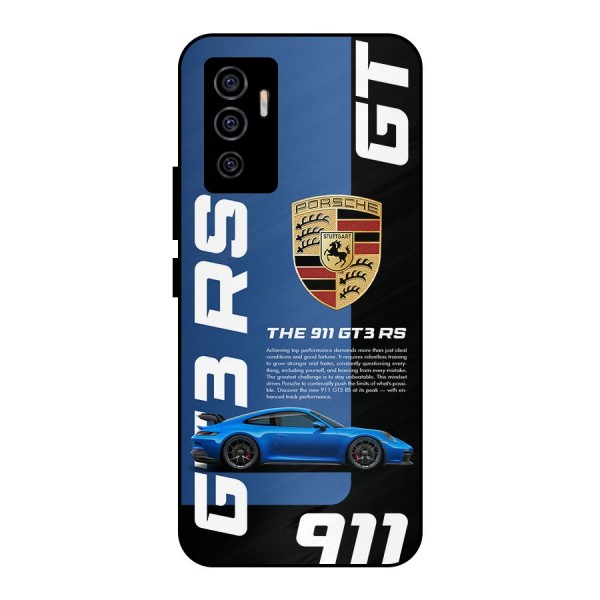 Hyper Car Metal Back Case for Vivo V23e