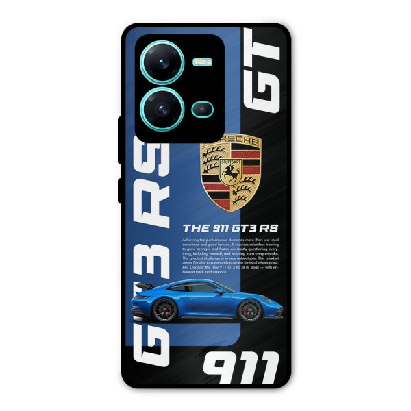 Hyper Car Metal Back Case for Vivo V25