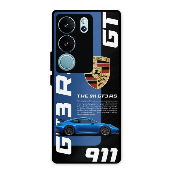 Hyper Car Metal Back Case for Vivo V29 Pro