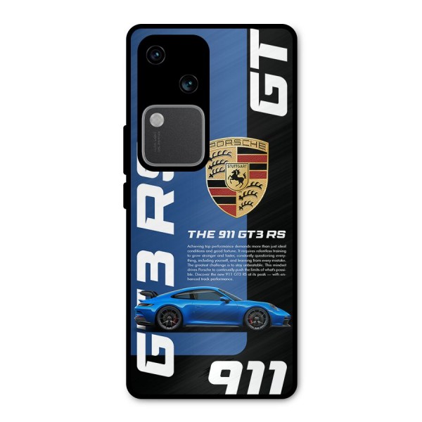 Hyper Car Metal Back Case for Vivo V30