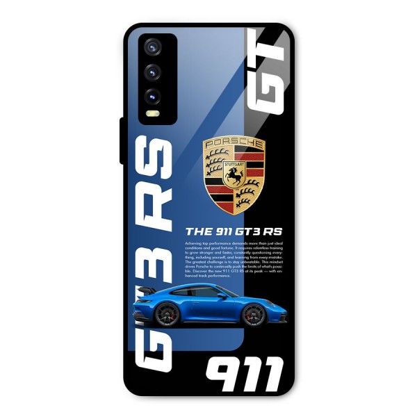 Hyper Car Metal Back Case for Vivo Y20 2021