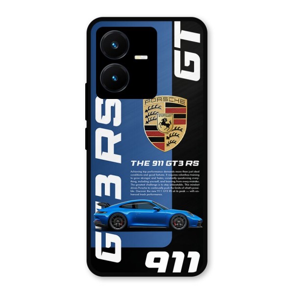 Hyper Car Metal Back Case for Vivo Y22