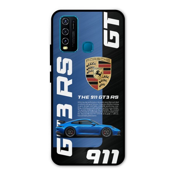 Hyper Car Metal Back Case for Vivo Y30