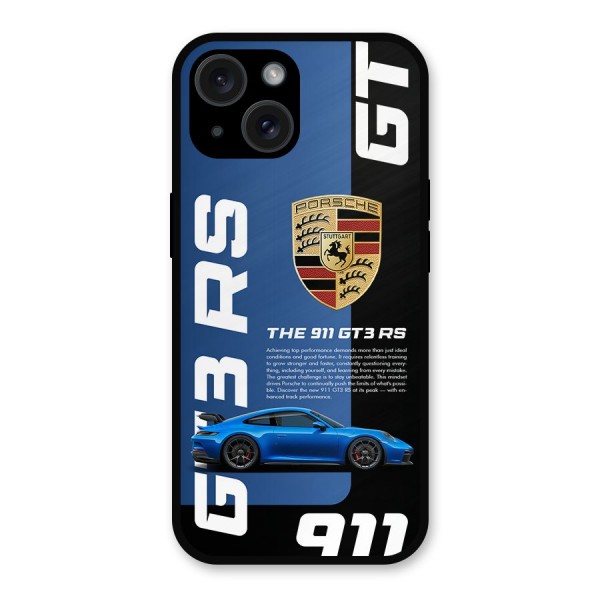 Hyper Car Metal Back Case for iPhone 15