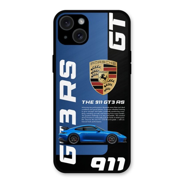 Hyper Car Metal Back Case for iPhone 15 Plus