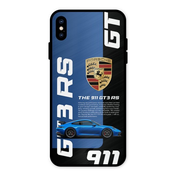 Hyper Car Metal Back Case for iPhone XS Max