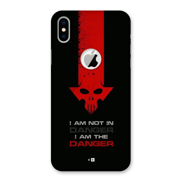 I Am Danger Back Case for iPhone XS Logo Cut