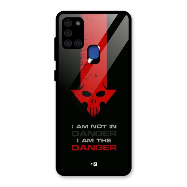 I Am Danger Glass Back Case for Galaxy A21s