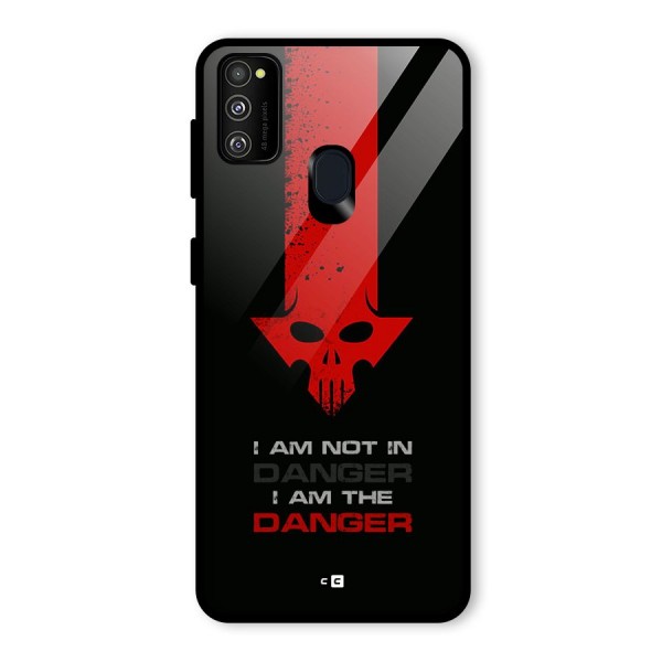 I Am Danger Glass Back Case for Galaxy M21