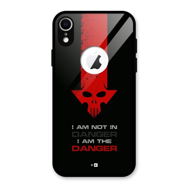 I Am Danger Glass Back Case for iPhone XR Logo Cut