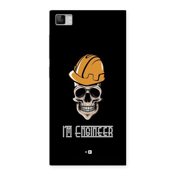 I Am Engineer Back Case for Mi3