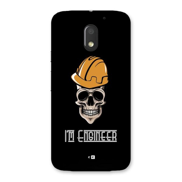 I Am Engineer Back Case for Moto E3 Power