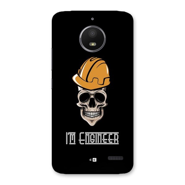 I Am Engineer Back Case for Moto E4