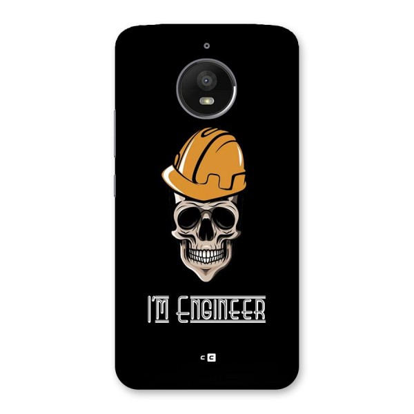 I Am Engineer Back Case for Moto E4 Plus