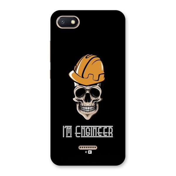 I Am Engineer Back Case for Redmi 6A