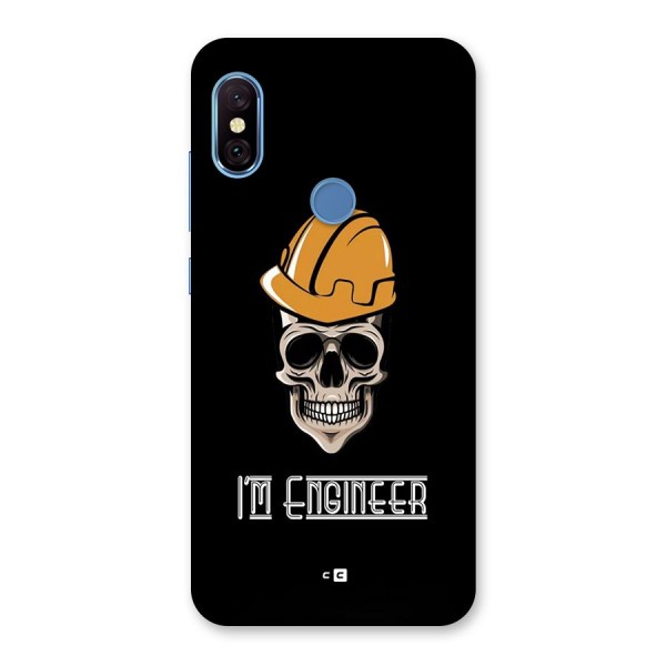 I Am Engineer Back Case for Redmi Note 6 Pro