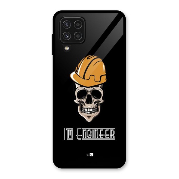 I Am Engineer Glass Back Case for Galaxy A22 4G