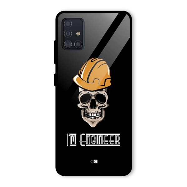 I Am Engineer Glass Back Case for Galaxy A51