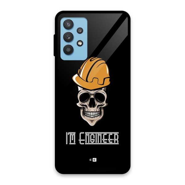 I Am Engineer Glass Back Case for Galaxy M32 5G