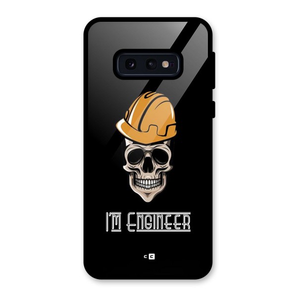 I Am Engineer Glass Back Case for Galaxy S10e